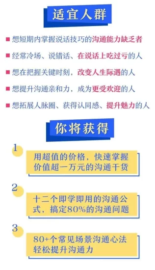 即学即用的高情商沟通课，轻松化解表达难题（完结）网赚项目-副业赚钱-互联网创业-资源整合老猫网赚