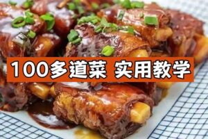 100多道菜，实用教学让你从小白变大厨网赚项目-副业赚钱-互联网创业-资源整合老猫网赚