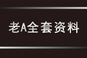 老A系列精品课程(官场&职场)网赚项目-副业赚钱-互联网创业-资源整合老猫网赚