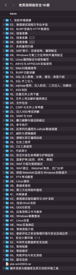 老男孩网络安全16期网赚项目-副业赚钱-互联网创业-资源整合老猫网赚