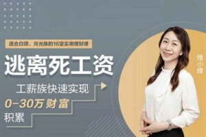 逃离死工资，工薪族快速实现0-30万财富积累（完结）网赚项目-副业赚钱-互联网创业-资源整合老猫网赚